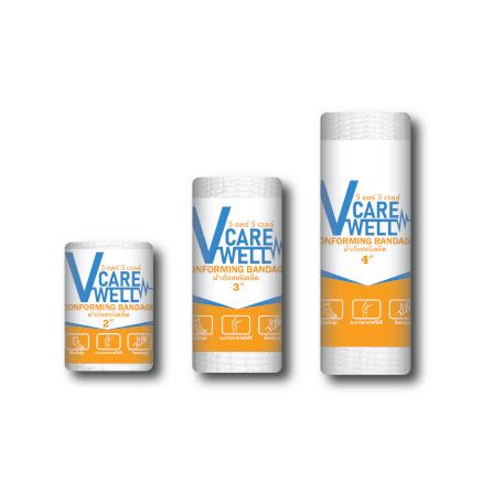 ผ้าก๊อซ V CARE V WELL ชนิดยืด ขนาด 3 นิ้ว_1